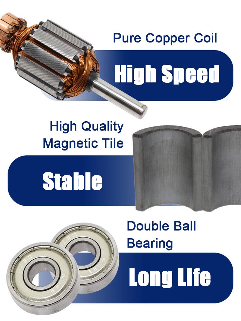 37GB555 Micro DC 12V/24V Metal Gear Gearbox Motor 10 - 600RPM 15W Reduction Motor - HomeDIYer