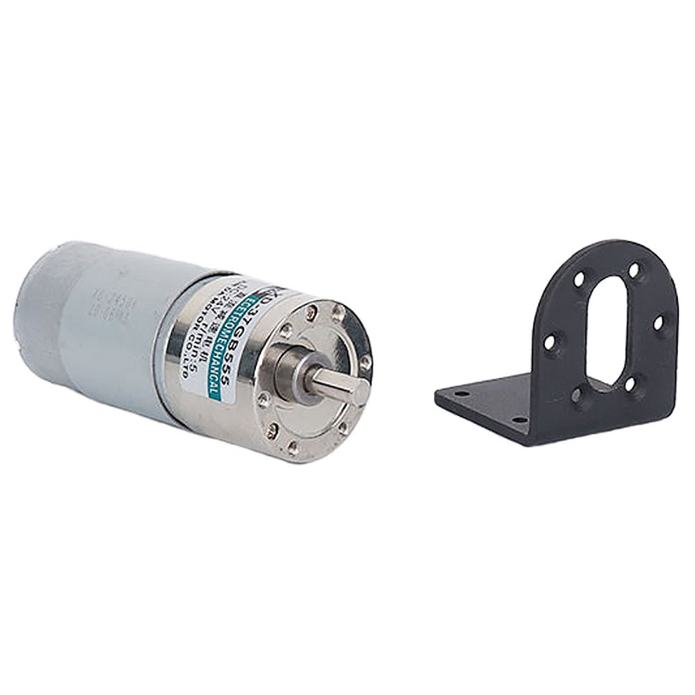 37GB555 Micro DC 12V/24V Metal Gear Gearbox Motor 10 - 600RPM 15W Reduction Motor - HomeDIYer