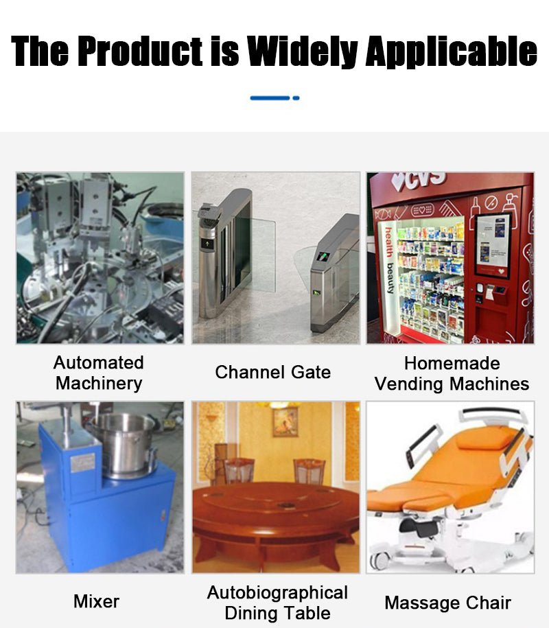 DC 12V/24V Gear Motor 10 - 600RPM 15W Gearbox Reduction Motor 2D15GN - C Reversible - HomeDIYer