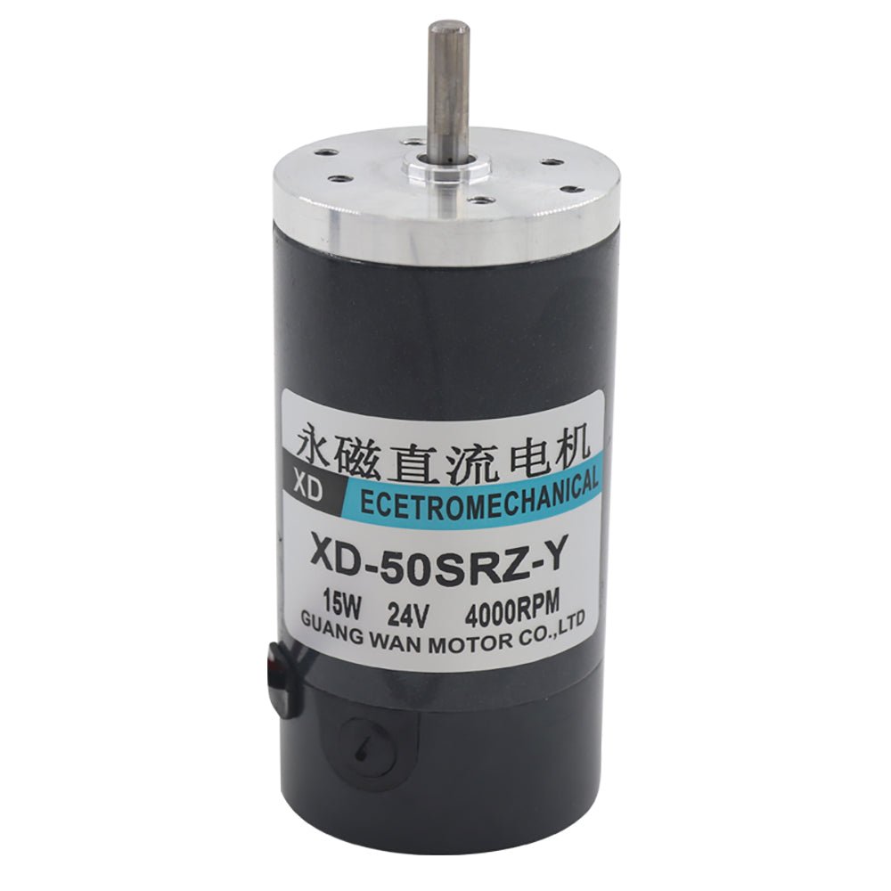 Permanent Magnet Motor DC 12V/24V 2000 - 8000RPM 15W High Speed 50SRZ - Y Reversible - HomeDIYer
