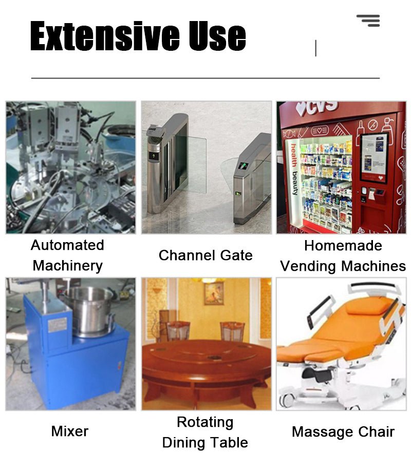 2D15GN - C Gear Motor DC 12V/24V 10 - 600RPM 15W Gearbox Reduction Motor Reversible - HomeDIYer