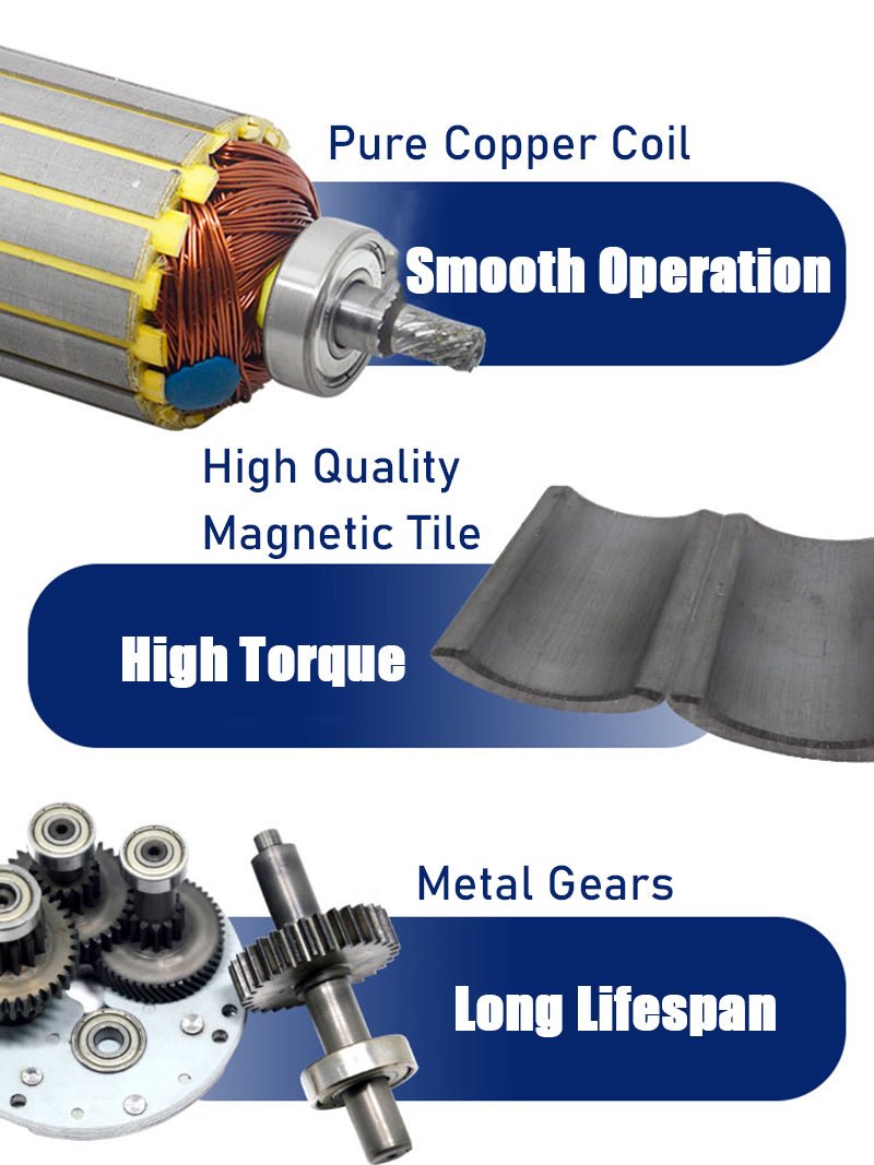 2D15GN - C Gear Motor DC 12V/24V 10 - 600RPM 15W Gearbox Reduction Motor Reversible - HomeDIYer