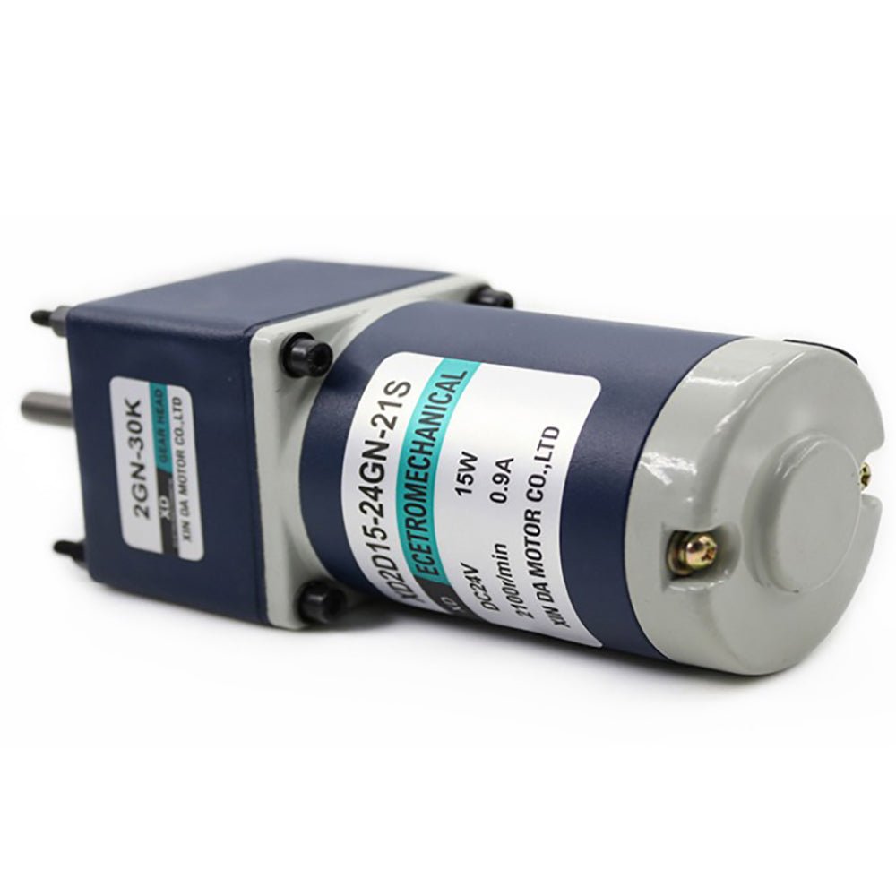 2D15GN - C Gear Motor DC 12V/24V 10 - 600RPM 15W Gearbox Reduction Motor Reversible - HomeDIYer