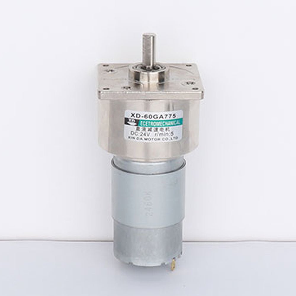 DC 12V/24V Gear Motor 35W 5~400RPM CW/CCW High Torque All Metal GearBox 60GA775 - HomeDIYer
