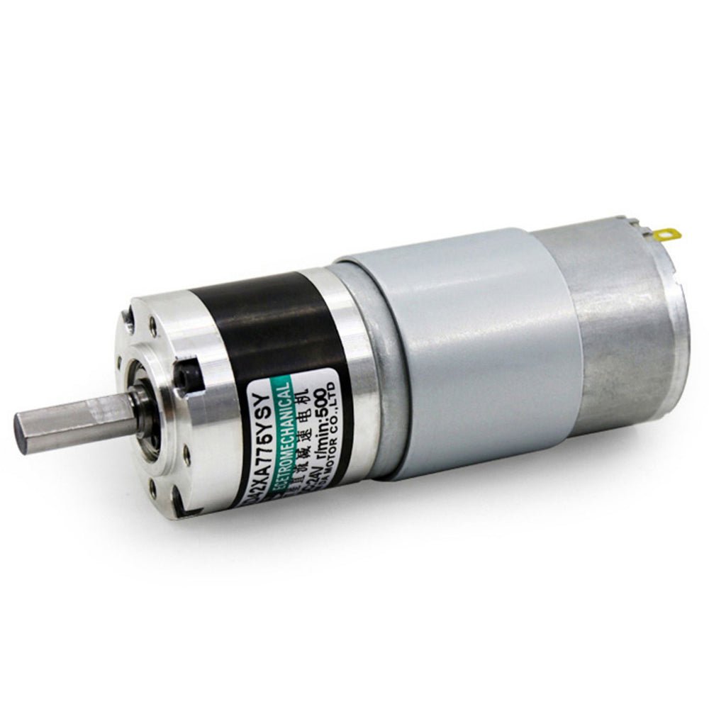 DC 12V/24V Planetary Reduction Gear Motor 10~500 RPM Large Torque 42XA775 CW/CCW - HomeDIYer
