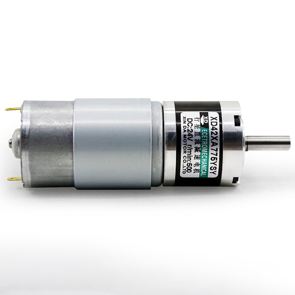 DC 12V/24V Planetary Reduction Gear Motor 10~500 RPM Large Torque 42XA775 CW/CCW - HomeDIYer