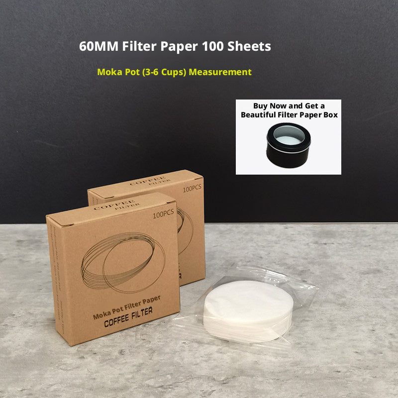 58mm Round Coffee Filter Paper – Universal Fit for Espresso Portafilter & Moka Pot