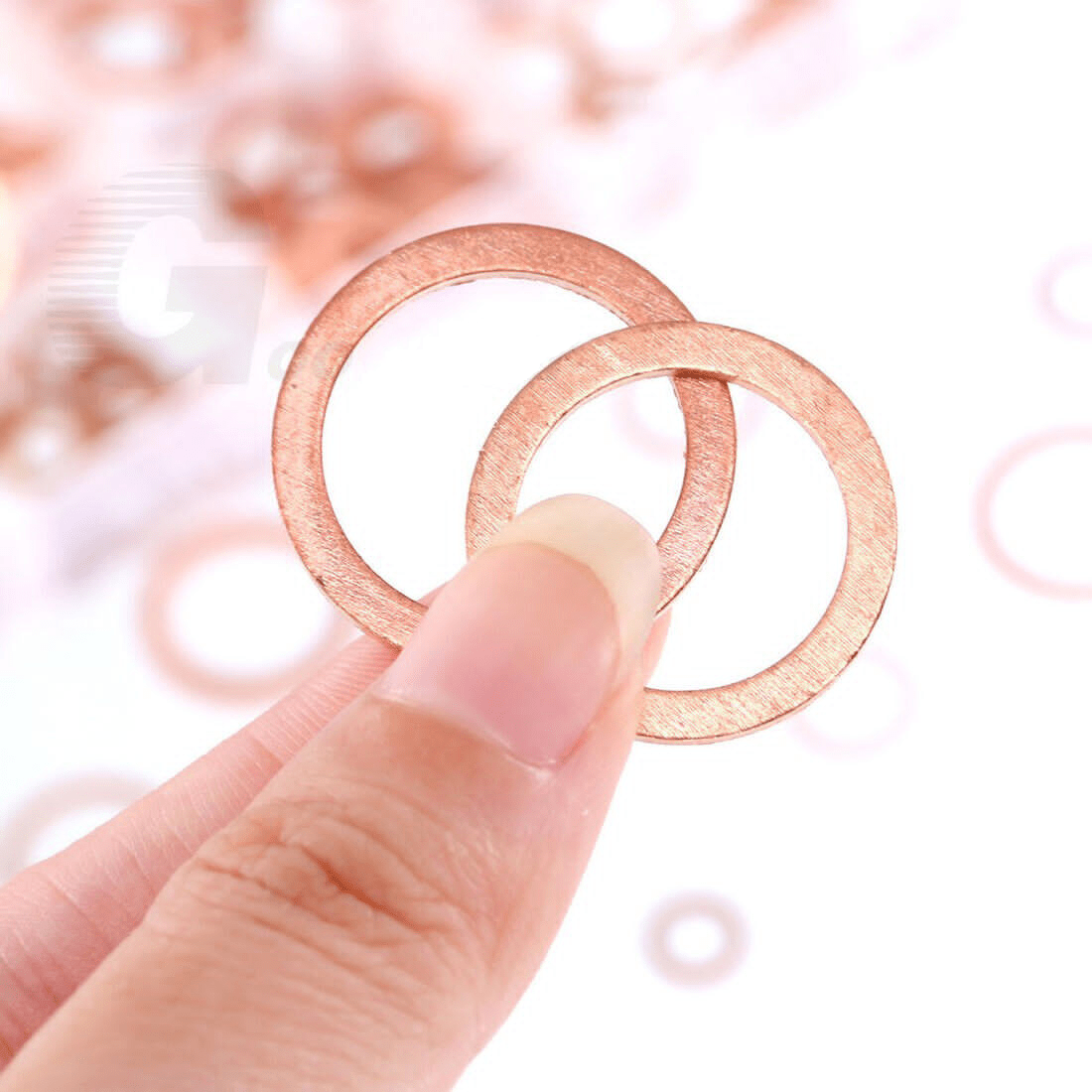 150Pcs M5 - M22 Copper Washer Fasteners Assortment Kit Oil Seal Gasket Industrial - HomeDIYer