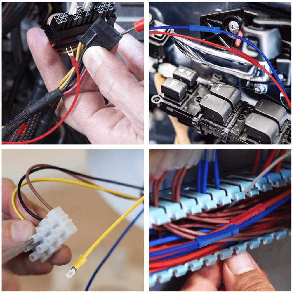 280pcs Assorted Insulated Electrical Wire Terminal Crimp Connector Spade Set Kit - HomeDIYer