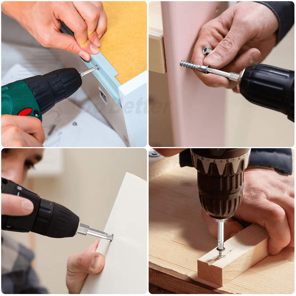 10Pcs 1.5 - 12mm Drill Bits Hex Screwdriver Set With Magnetic Allen Bit Shank 1/4" - HomeDIYer