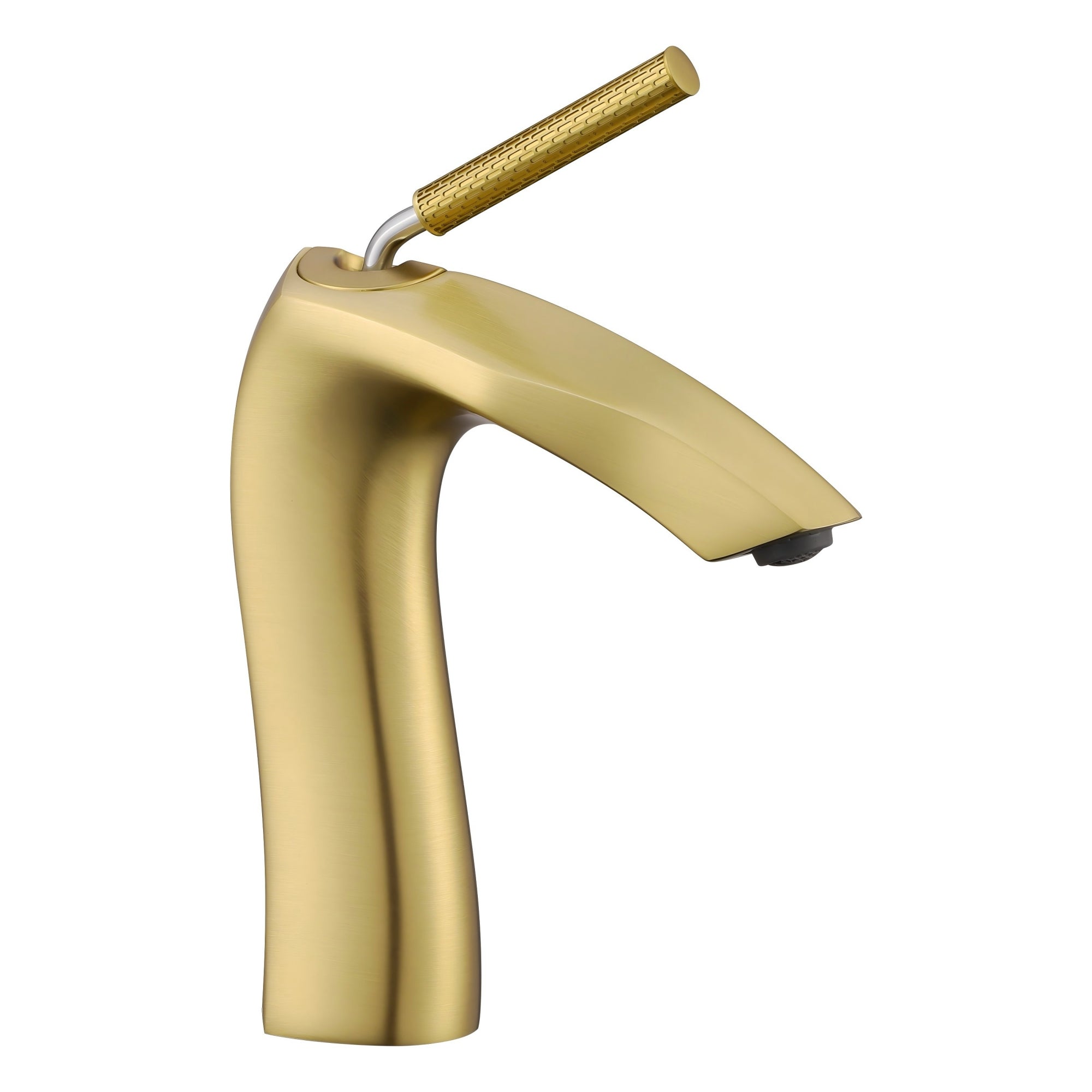 Single Handle Bathroom Sink Faucet – Solid Brass, Ceramic Disc Valve, Matte Black or Brushed Gold