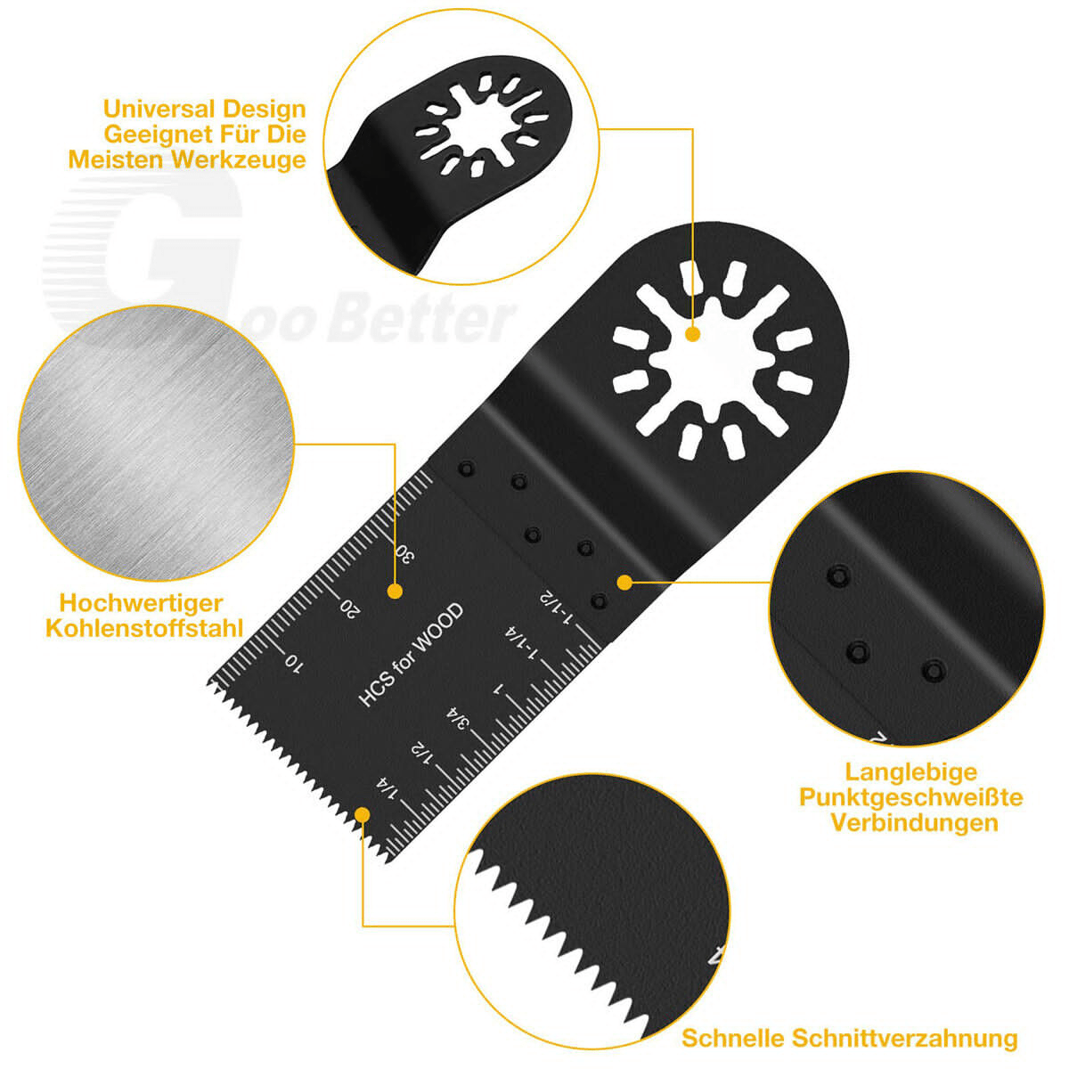 20Pcs Universal Oscillating Saw Blade 35mm Multi Tool Blades Wood Metal Cutter - HomeDIYer
