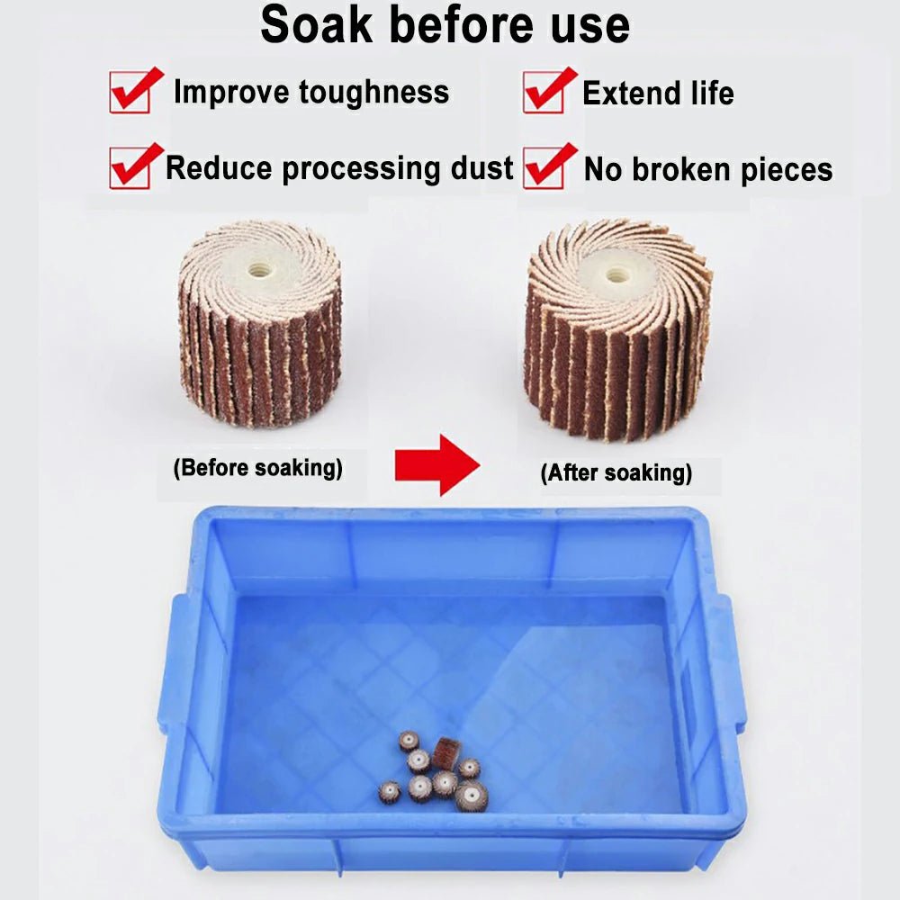 3mm Dia Sanding Flap Disc Grinding Flap Wheels Brush Sand For Dremel Accessories Tools For Abrasive Grinder Rotary For - HomeDIYer