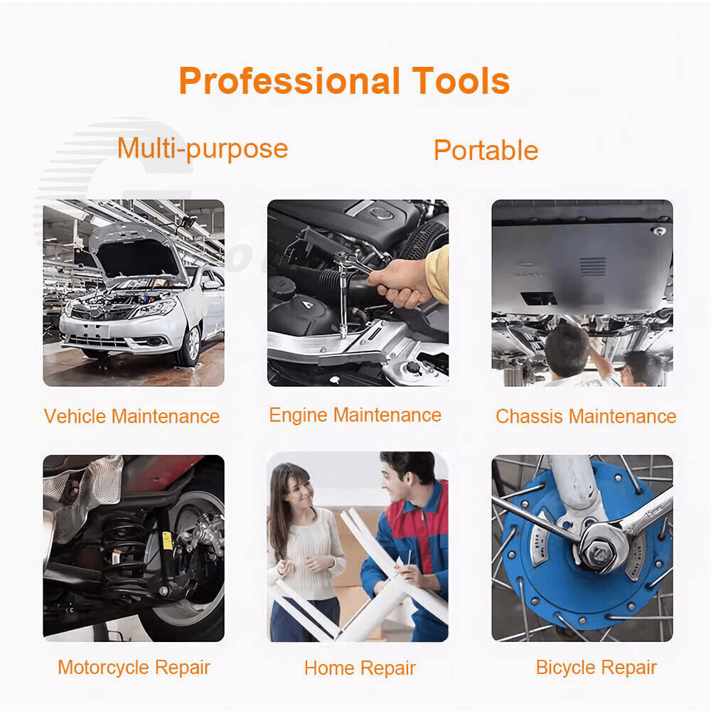 40x Professional 1/4"&3/8" Socket Wrench Tool Kit Metric Imperial Ratchet Bolts - HomeDIYer