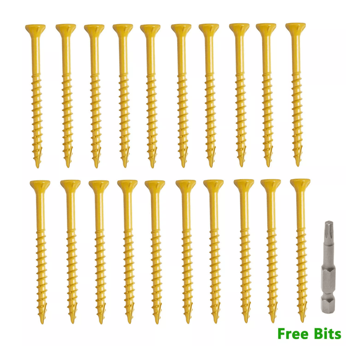 20 - 1000Pcs Deck Screws T25 Torx Self Tapping Wood Screws Exterior Deck Screws - HomeDIYer