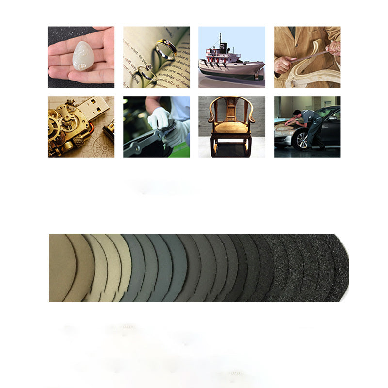Wet and Dry Sanding discs 25mm 1inch Sandpaper Film Pads 60#-10000# GRIT 21pcs