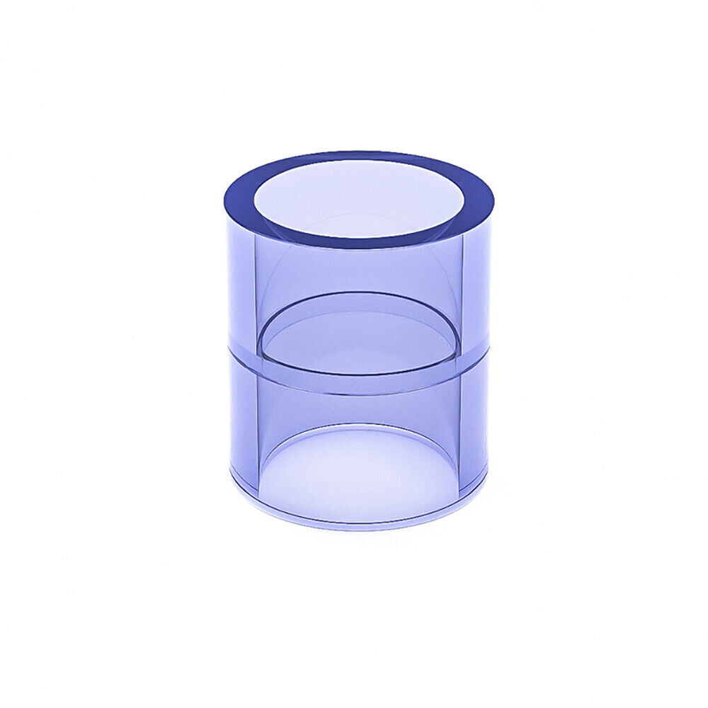 Clear PVC Straight Pipe Coupling — Socket Fitting 20mm to 110mm