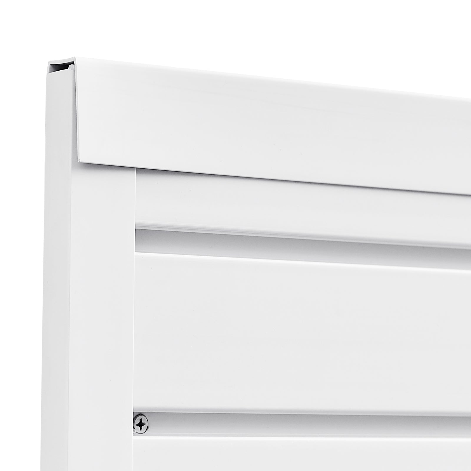 4 x 4 ft Slat Wall Paneling PVC White Garage Slatwall with Modular Design