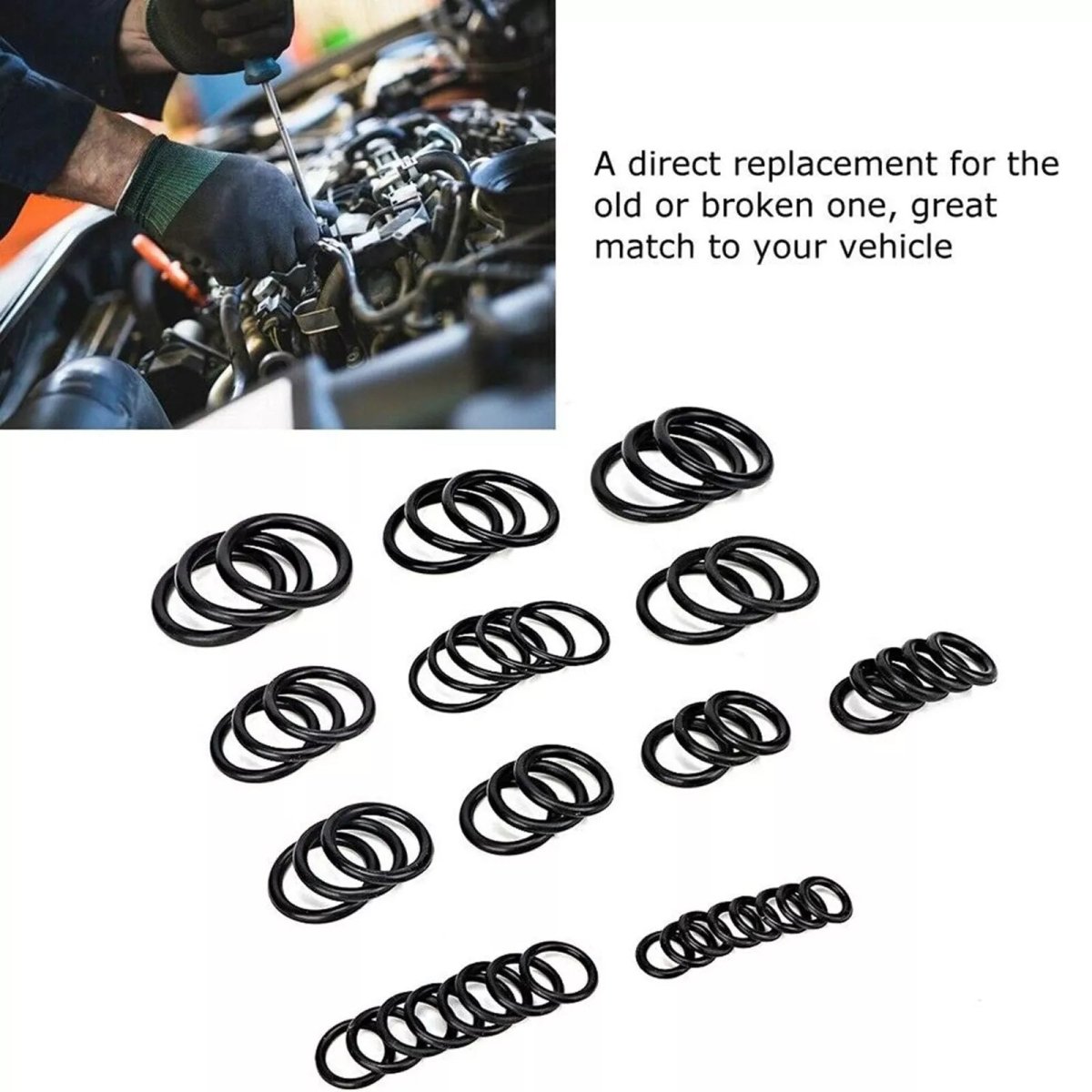960Pcs Rubber O - Ring Assortment Set Gasket Automotive Tap Plumbing Seal SAE Kit - HomeDIYer