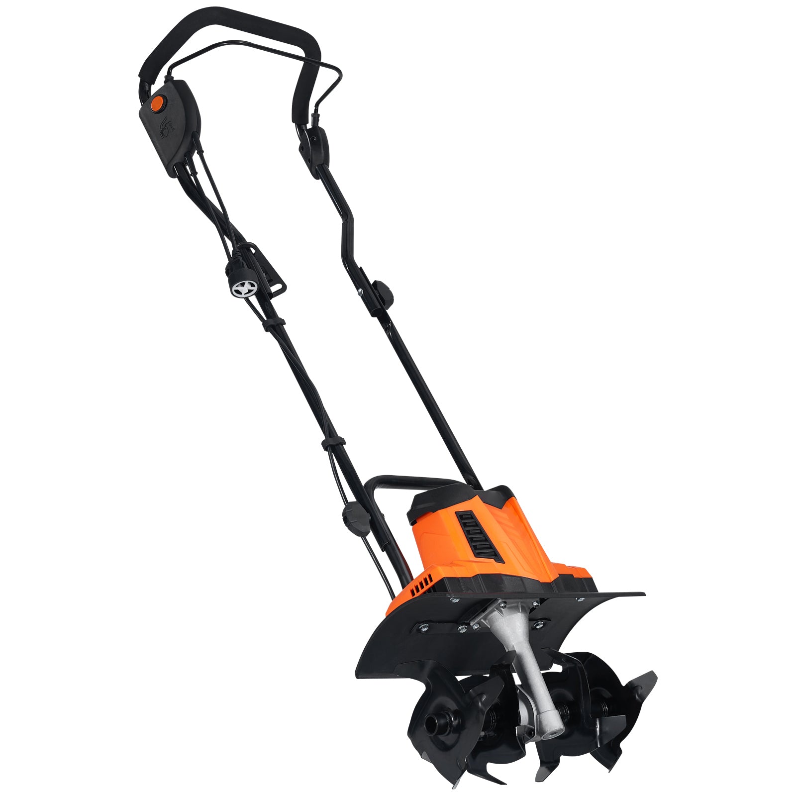 10 Amp Electric Tiller, 14" Tilling Width 3.94" Tilling Depth Corded Electric Tiller/Cultivator, Steel Mn Tines, Rototiller for Garden Lawn Soil Digging