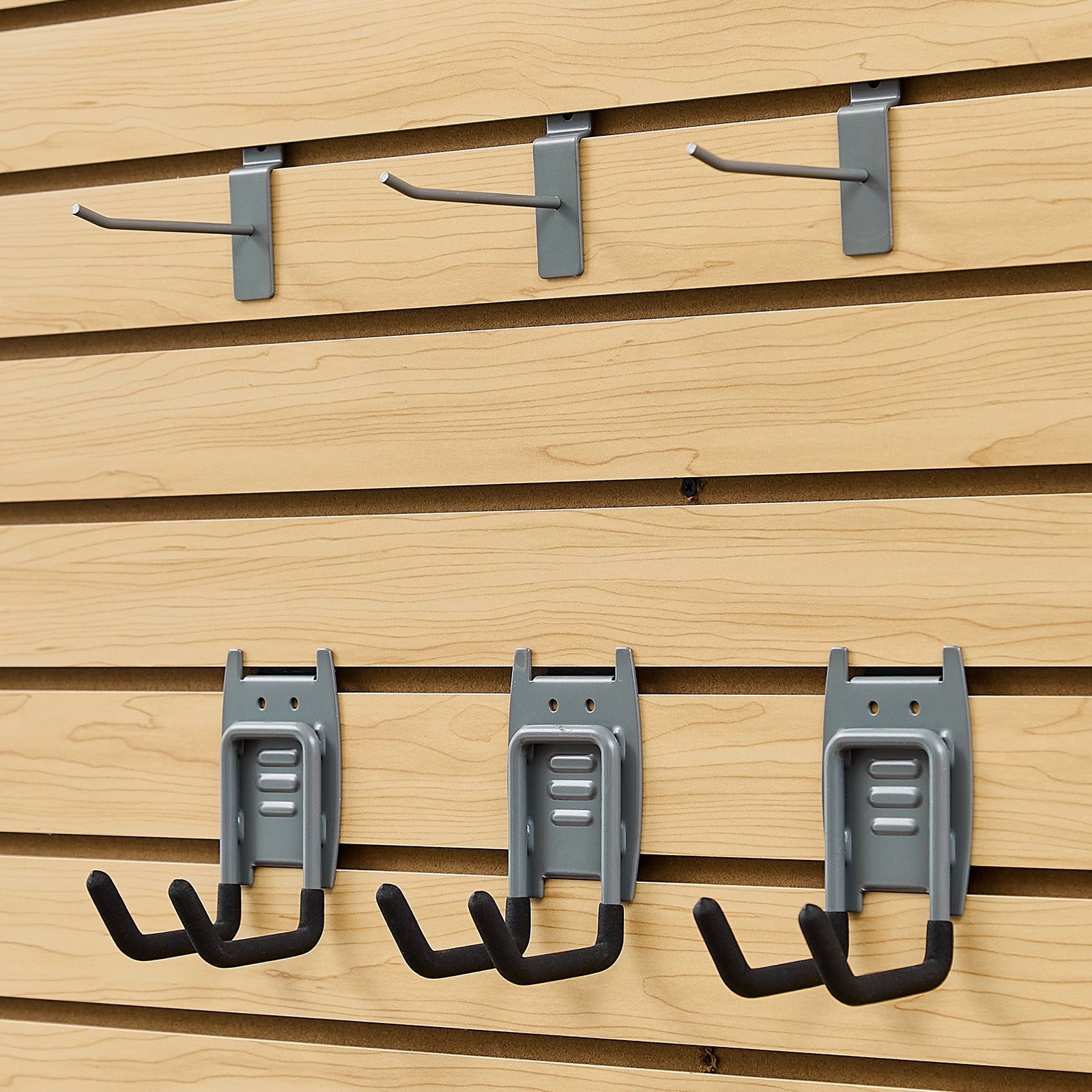 4 x 4 ft SlatWall Paneling MDF Natural Garage Slatwall with Modular Design