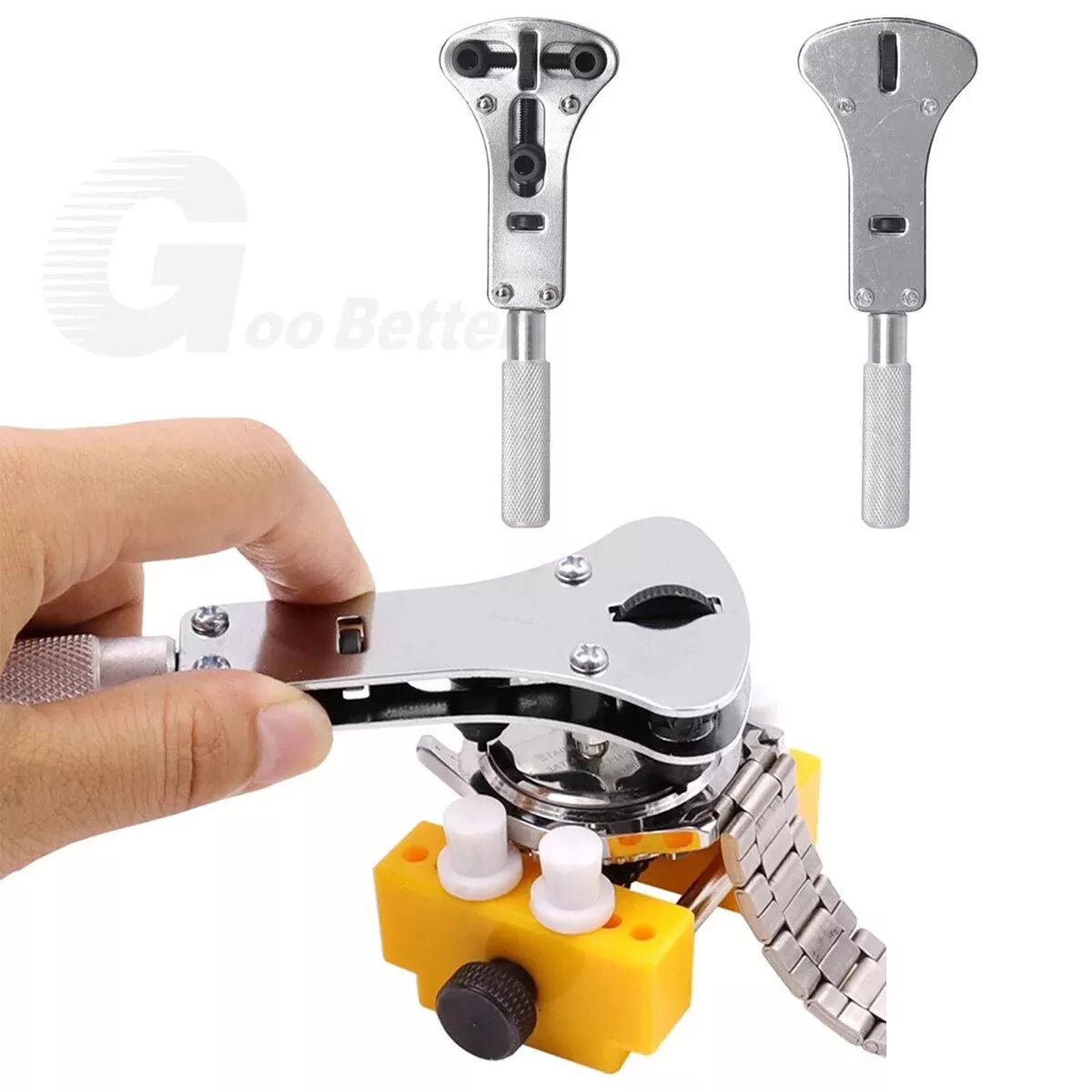 19x Watch Repair Tool Back Case Opener New Wrench Maker Screw Cover Remover Kit - HomeDIYer