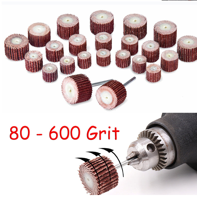 Sandpaper Grinding Head Polishing Chiba Wheel 80 120 180 240 320 400 600 Grit