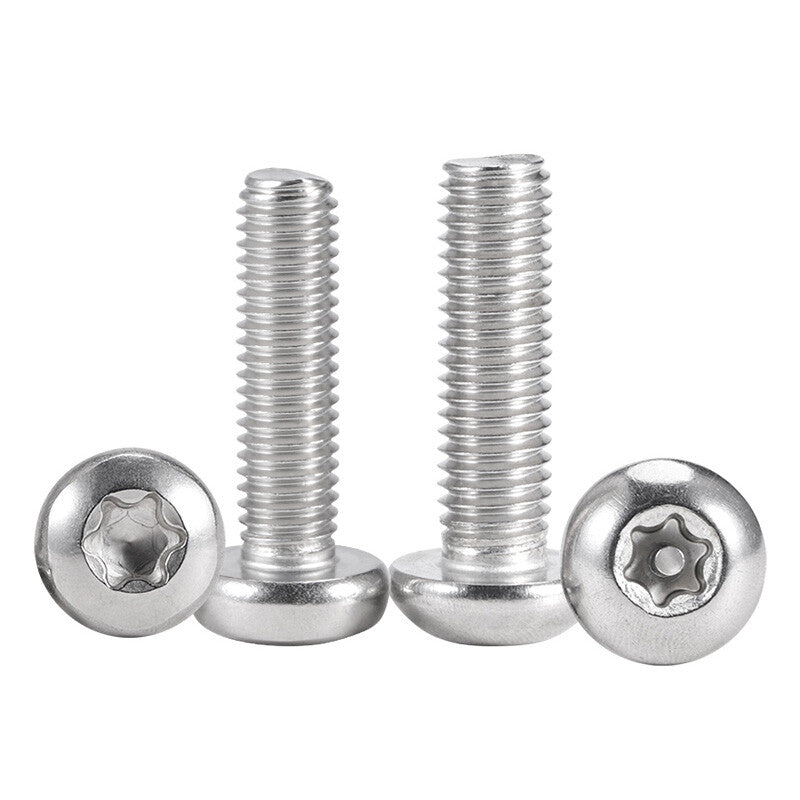 A2 Stainless Steel Pan Head Torx Screws – M1.4 to M12, 304 Stainless for Marine & Chemical Use