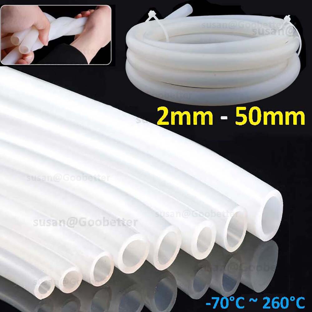 Clear Silicone Tubing – Flexible High-Temp Silicone Hose, 2mm–50mm ID