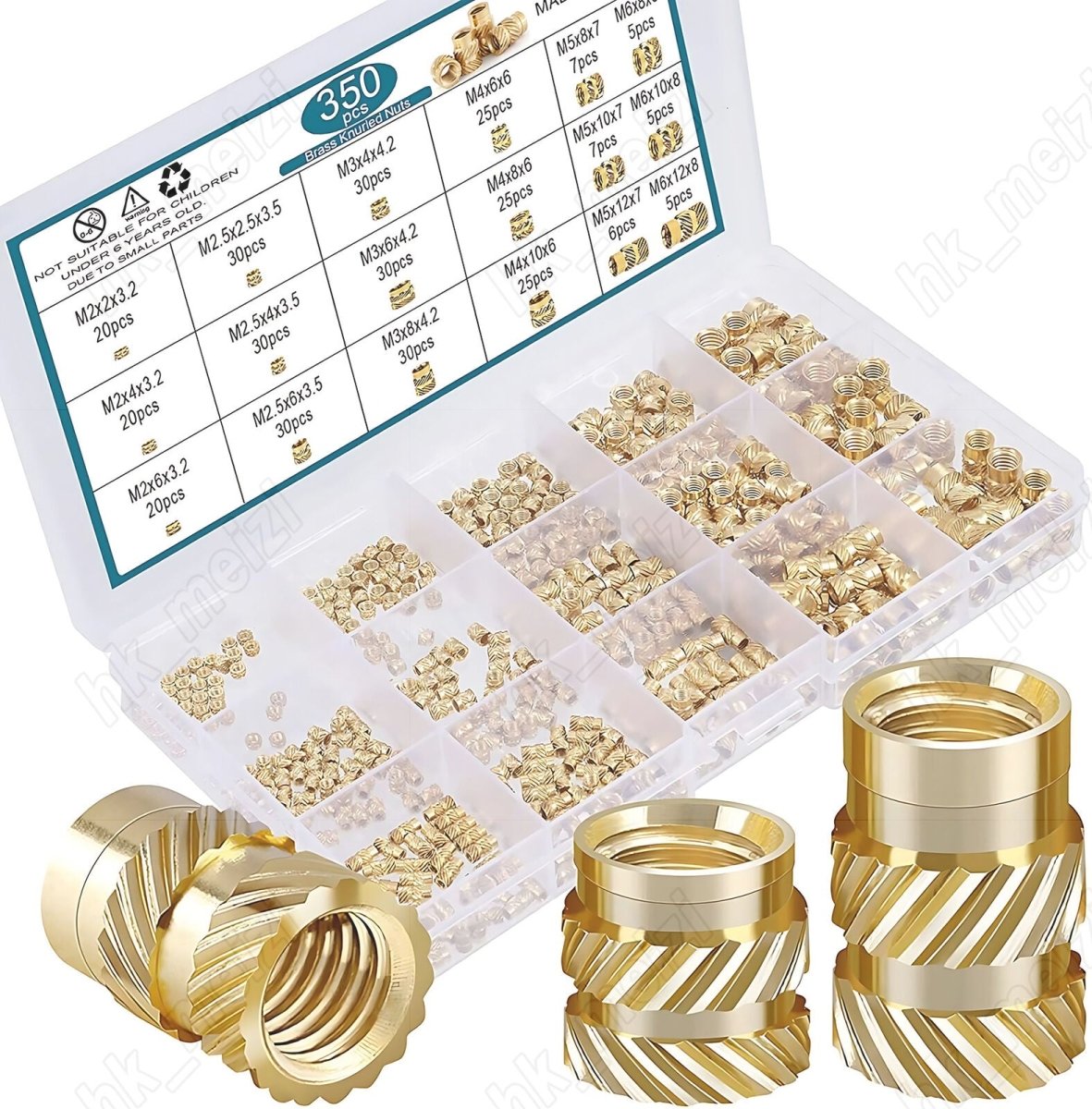 Thread insert Press - in nut Fusion nut M2 M2.5 M3 M4 M5 M6 Set 3D printing - HomeDIYer