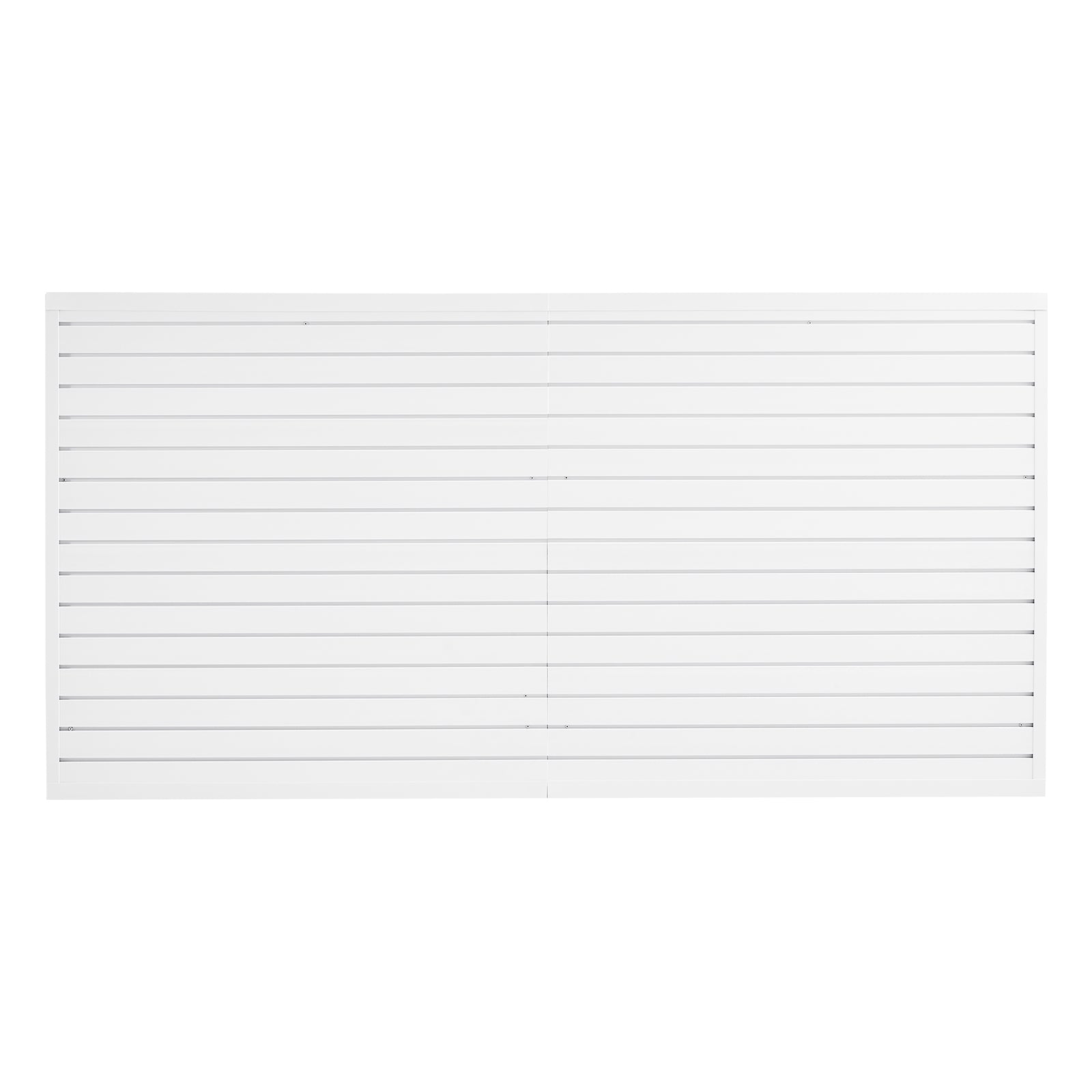 8 x 4 ft Slat Wall Paneling PVC White Garage Slatwall with Modular Design