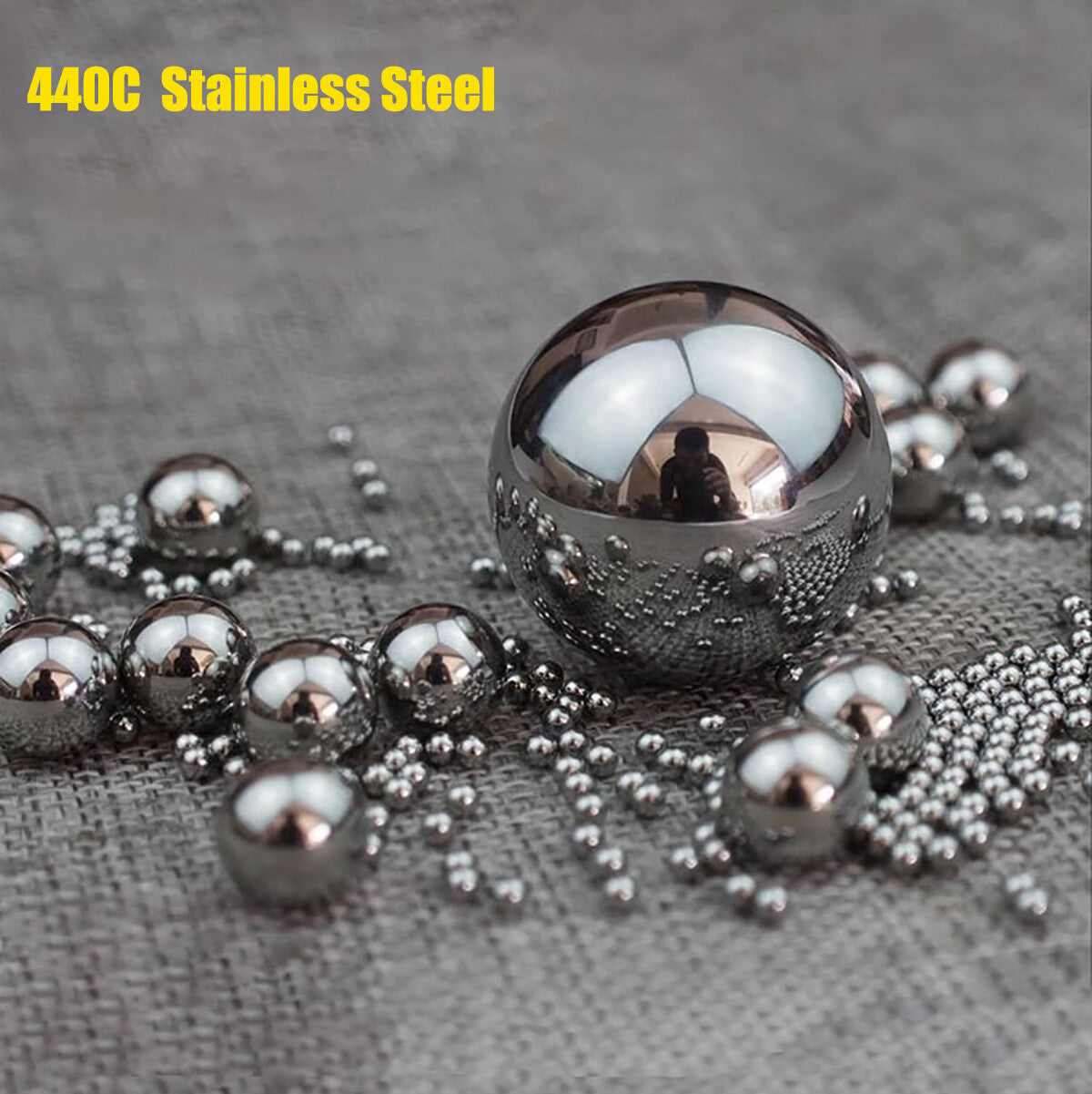 High-Quality AISI 440C Stainless Steel Ball Bearings (1mm-30mm), G10 Precision