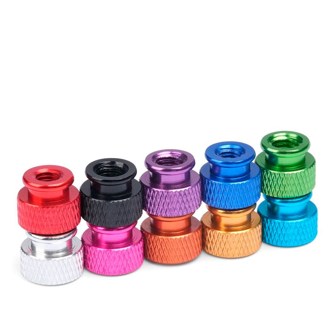 Colourful Knurled Thumb Nut Aluminum Allo Hand Grip Knobs M3 M4 M5 M6 Thumb Nuts - HomeDIYer