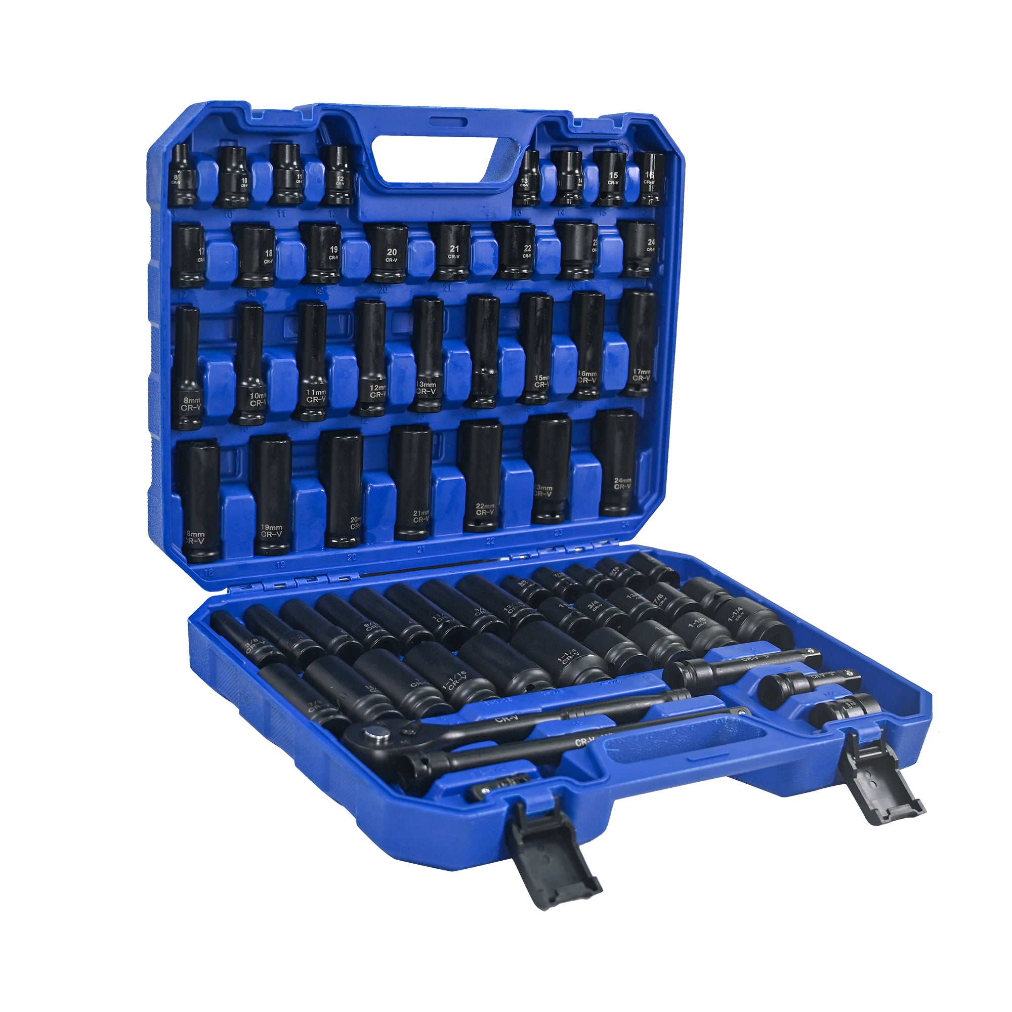 66-Piece Air Tool & Accessories Kit – Pneumatic Tool Set with Ratchet Wrenches