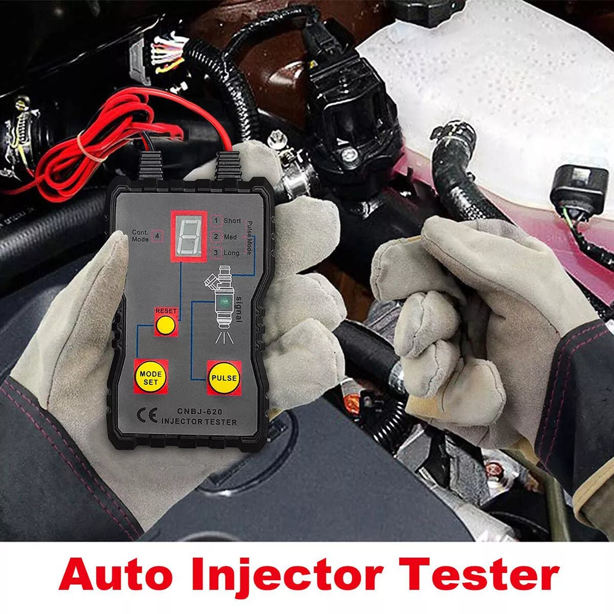 4 Pulse Modes Car Fuel Injector Tester 12V Car Injector Cleaner Controller Tool - HomeDIYer