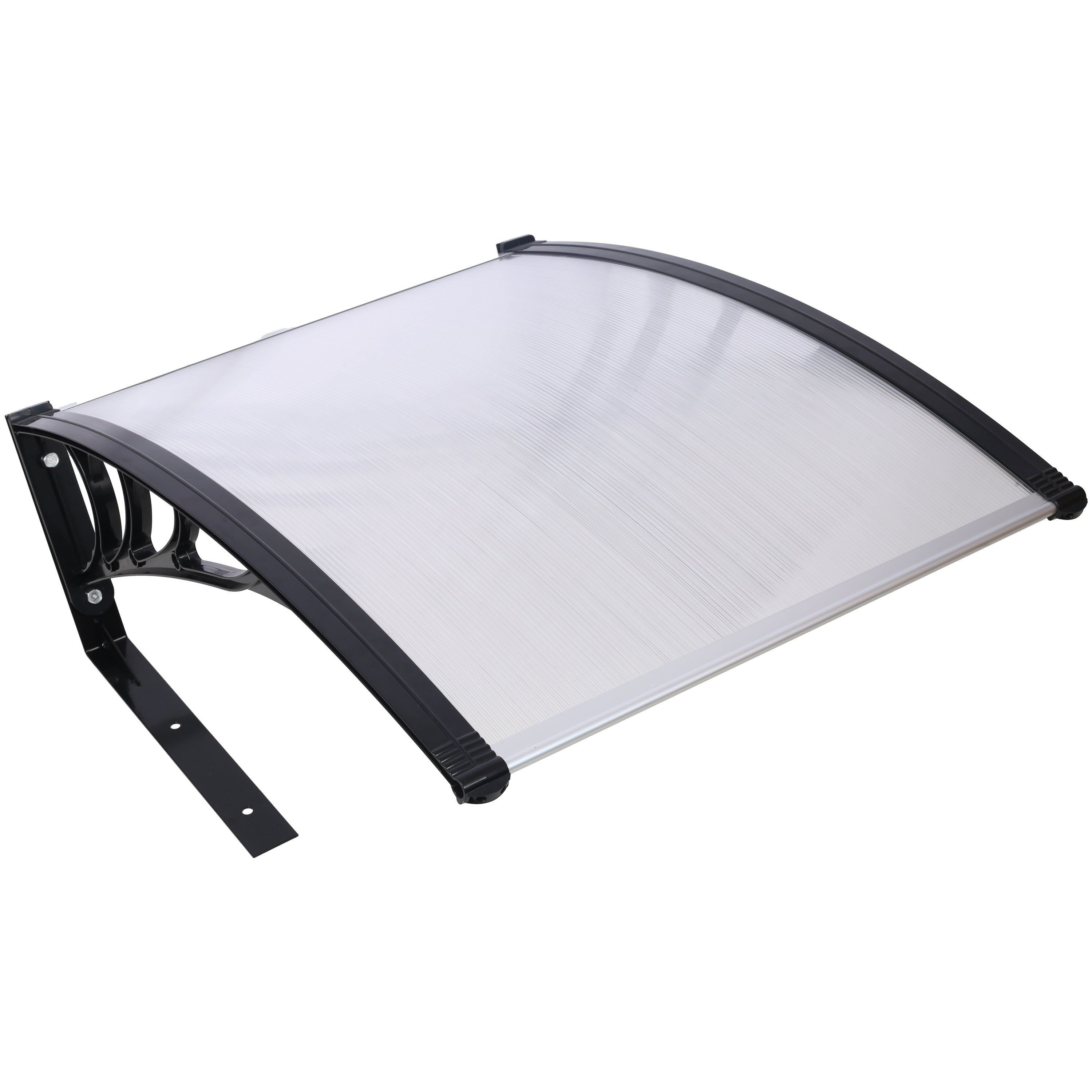 Robotic Lawn Mower Garage – Polycarbonate Canopy Shade Cover, 40.5" x 32.5" x 17.4", Black