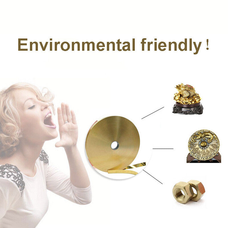 0.05/0.1/0.2/0.3/0.4/0.5/1mm Brass Metal Sheet Foil Plate Strip 48-300mm Width