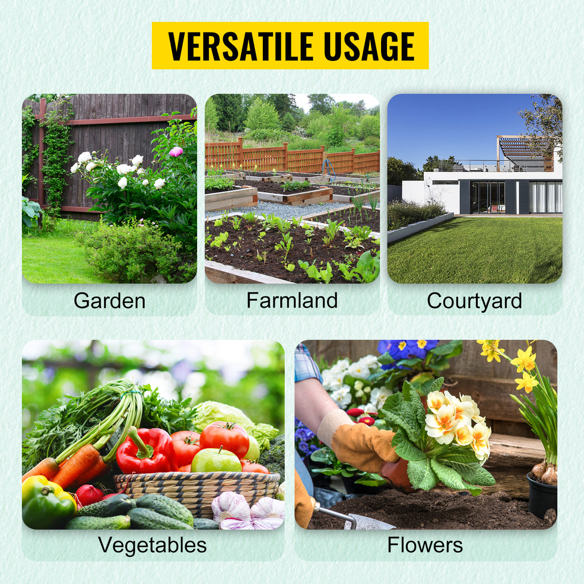 15ft x 6.5ft x 7ft Walk‑In Tunnel Greenhouse — Galvanized Steel Frame Roll‑Up Windows & Zippered Door White