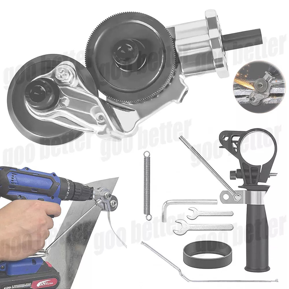 Electric Drill Attachment Nibblers for Cutting Sheet Metal Cutter Saw Tool Kit - HomeDIYer