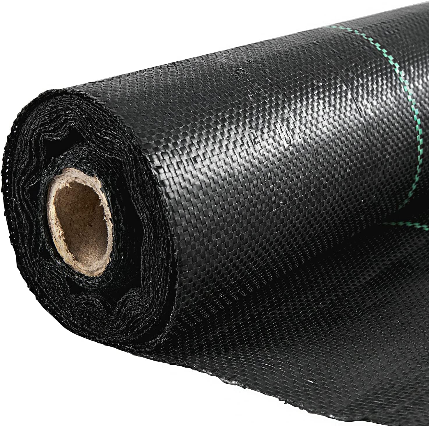 6ft x 300ft Premium 3.2oz Woven Weed Barrier Landscape Fabric — Heavy‑Duty Ground Cover for Flower Beds & Underlayment Black
