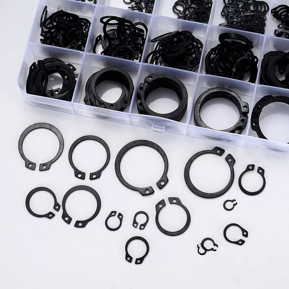 200× C - Clips Internal External Circlip Retaining Clip Ring Assortment Kit M6 - M32 - HomeDIYer