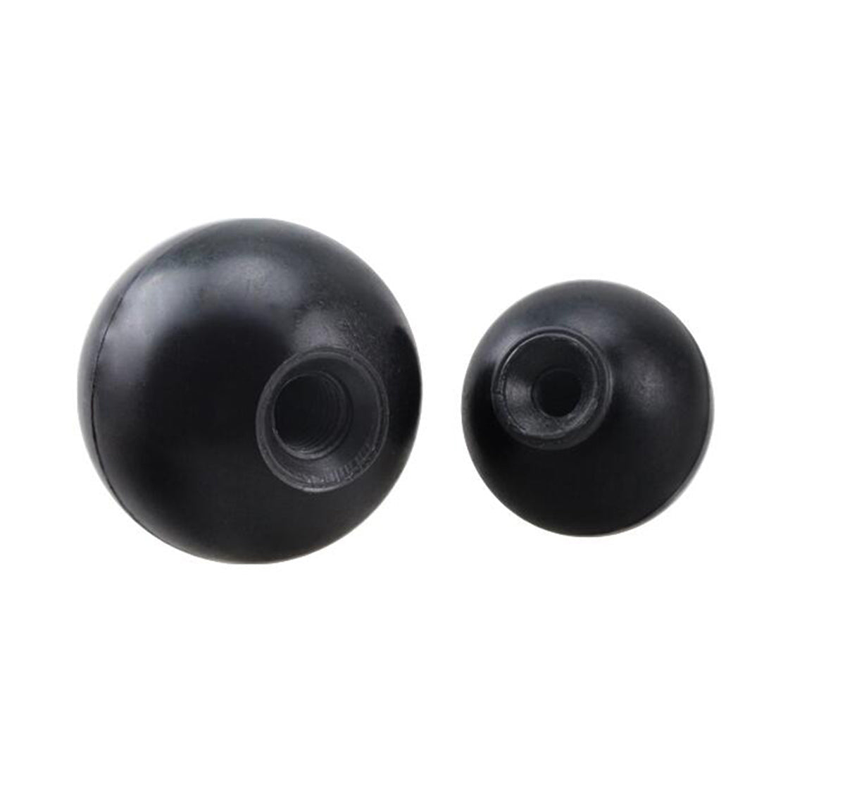 HomeDIYer Black Plastic Round Ball Head Thumb Nuts in M6 and M10 sizes