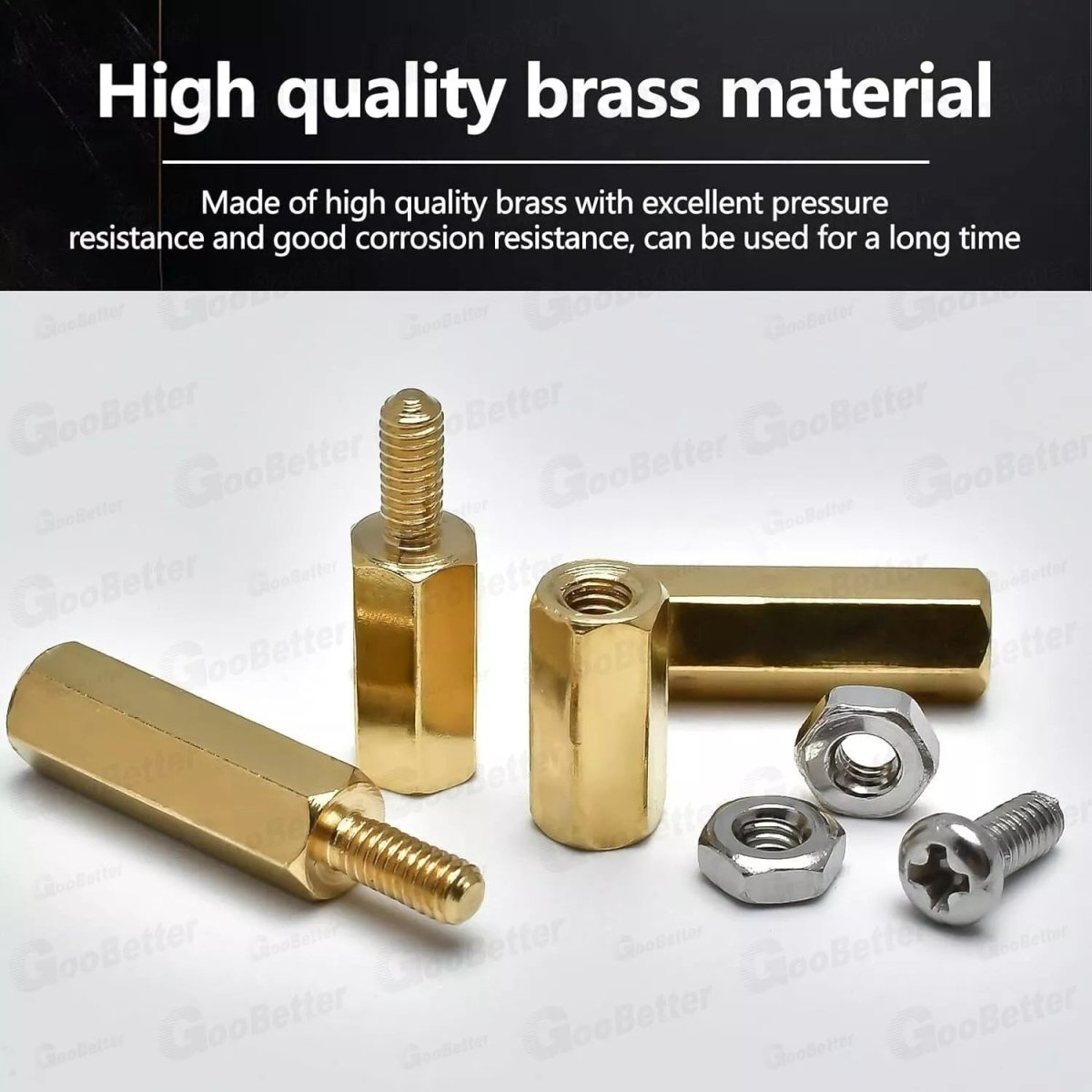 240 Pcs Male Female Brass PCB Spacer Standoff Screw Nut Assortment Threaded 2.5 - HomeDIYer