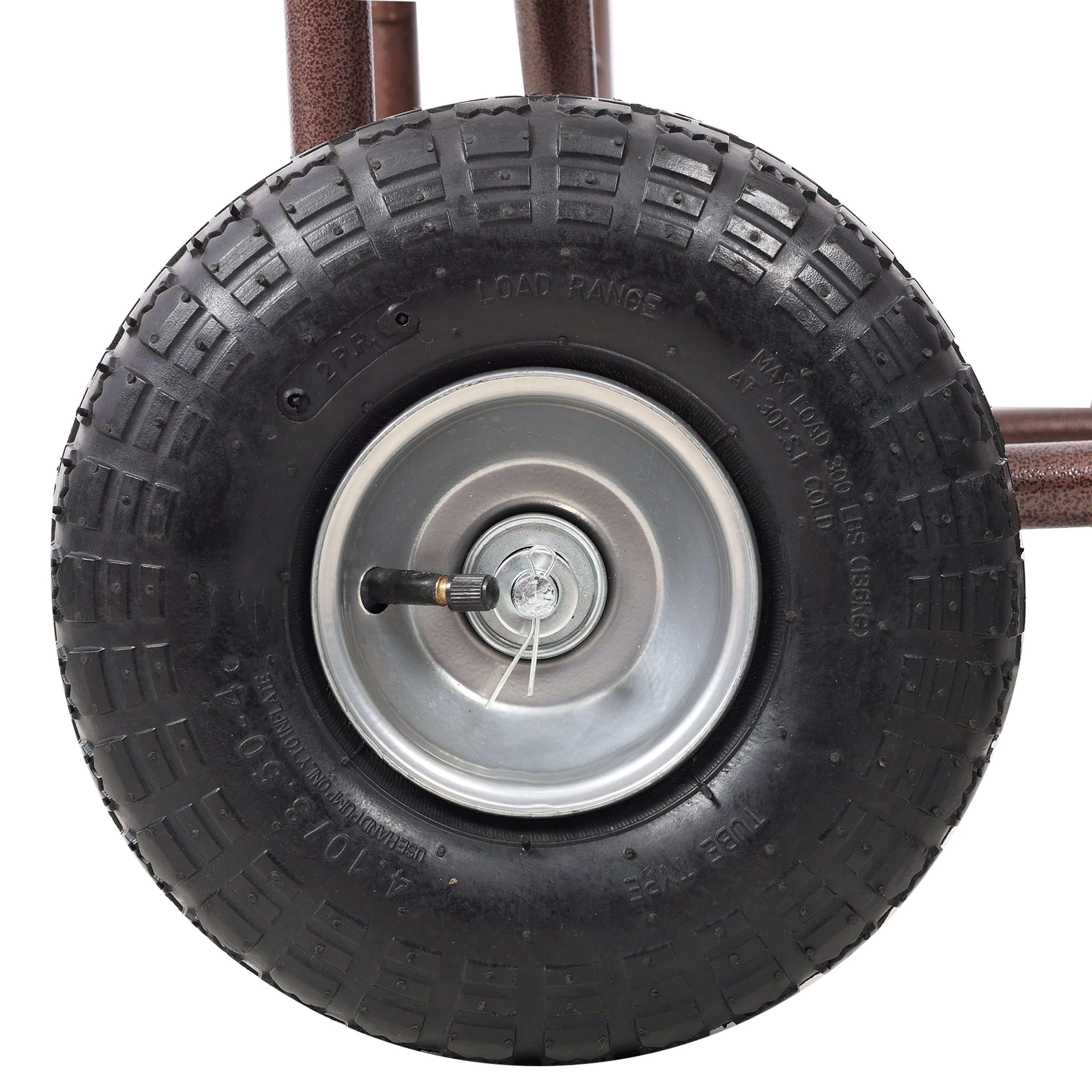 Expressions Metal Hose Reel Cart with Wheels - Heavy Duty Hose Caddie - 250 Ft Hose Capacity
