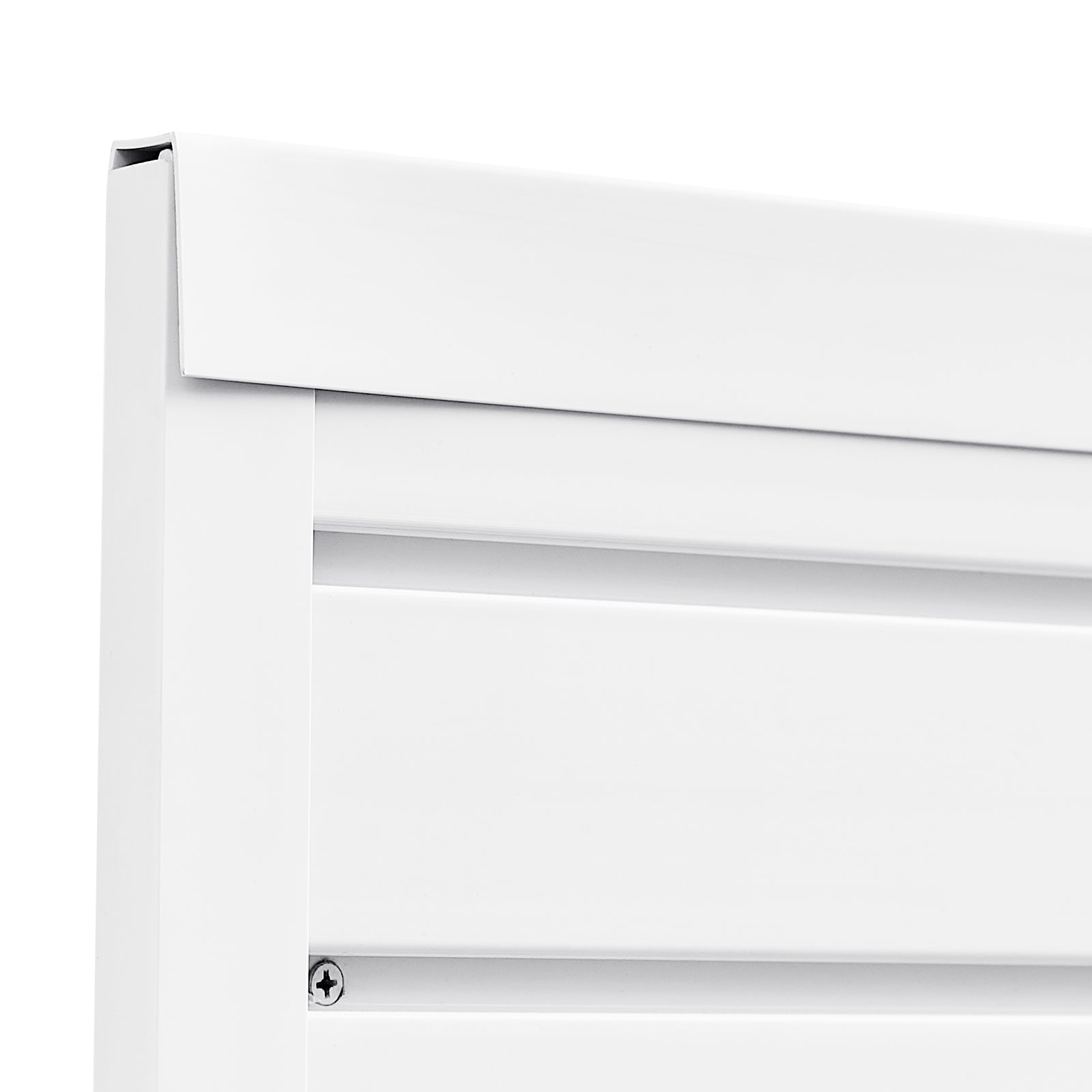 8 x 4 ft Slat Wall Paneling PVC White Garage Slatwall with Accessories