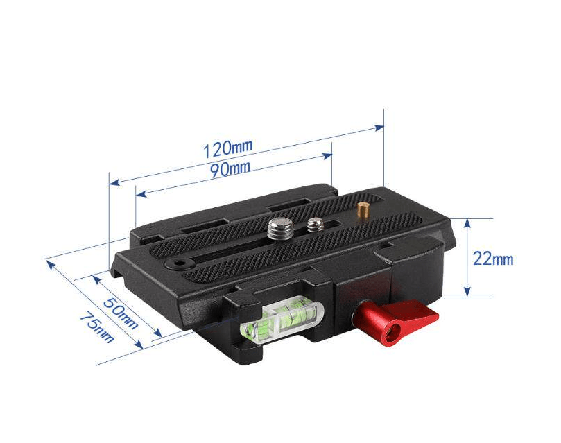 P200 Quick Release Plate Clamp for Manfrotto 577 500AH 701HDV 503HDV Q5 Tripod Head - HomeDIYer