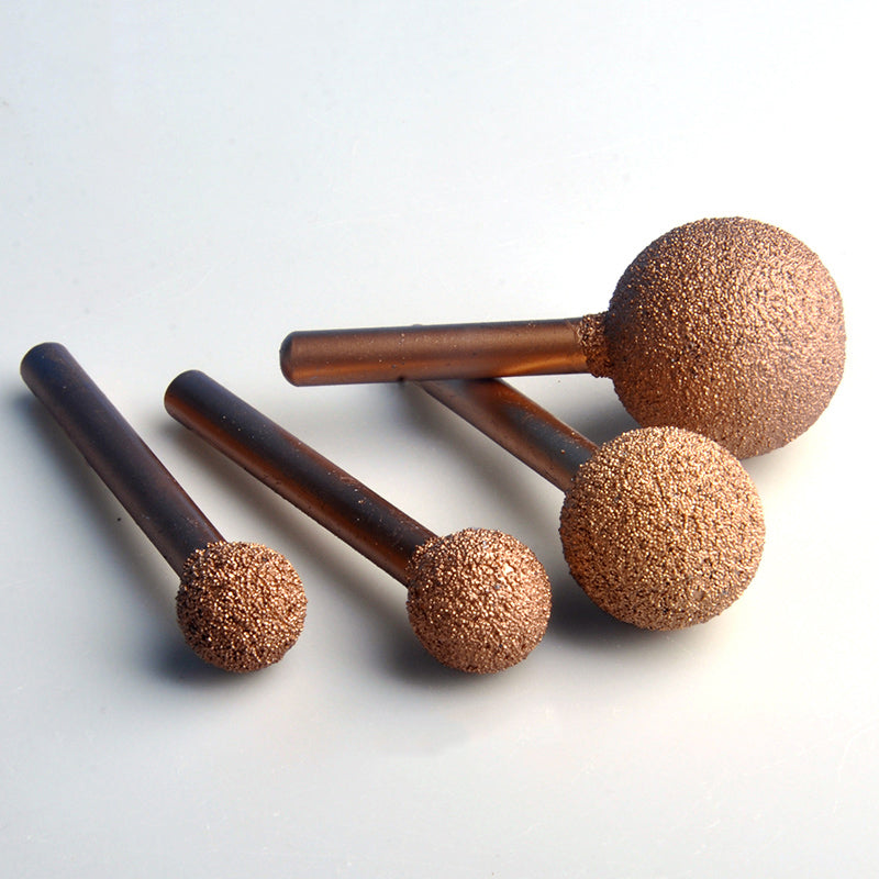 46/100 Grit Diamond Grinding Bit Polishing Buff 6mm Shank For Dremel Rotary Tool