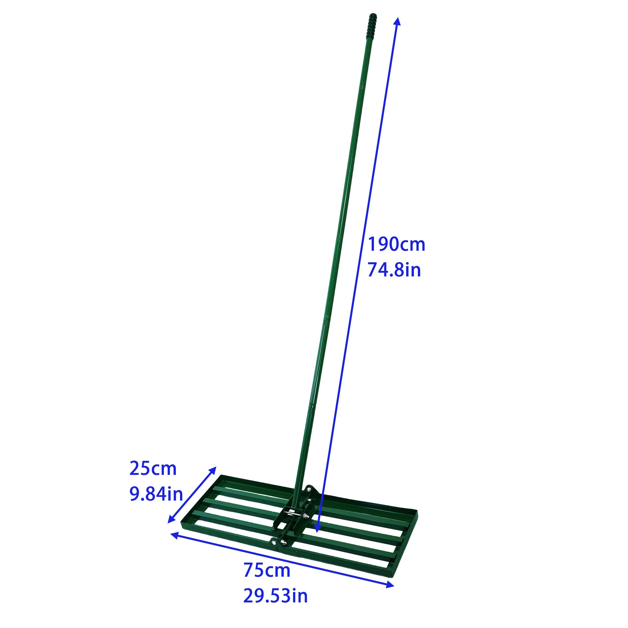 Garden backyard farmland golf course compost sand leveling with 79.5 long handle heavy duty tool lawn leveling rake