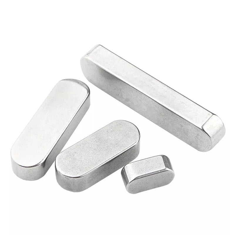 Parallel Keys Round Ends Drive Shaft Steel Type A Feather Key A2 Stainless Steel M3 - M8 - HomeDIYer