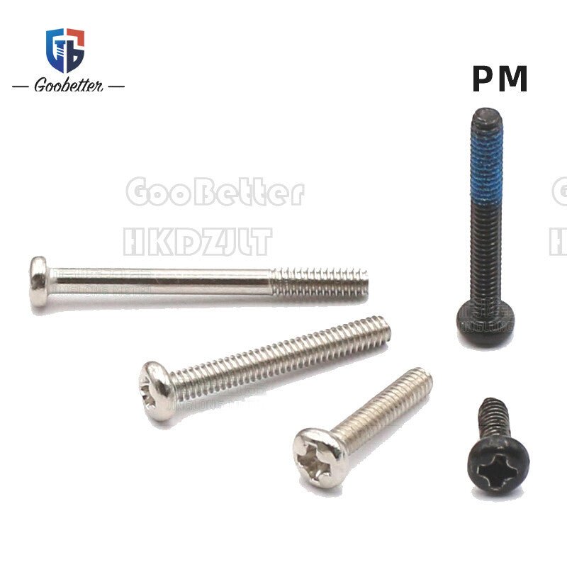 M3 Phillips Pan Head Machine Screws — 3 to 20mm, Carbon Steel & Stainless, 7 Finishes - HomeDIYer